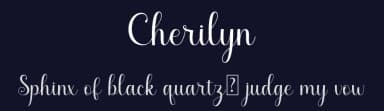 Cherilyn by Manjali Studio — Script Handwritten Font — thumbnail 2