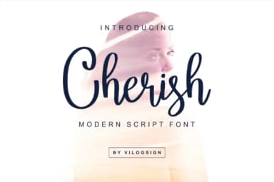 Cherish Script Font by Vilogsign — Script Handwritten Font — thumbnail 1