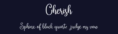 Cherish by vilogsign — Script Handwritten Font — thumbnail 2