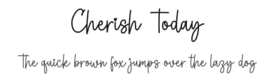 Cherish Today by Graphix Line Studio — Script Handwritten Font — thumbnail 1
