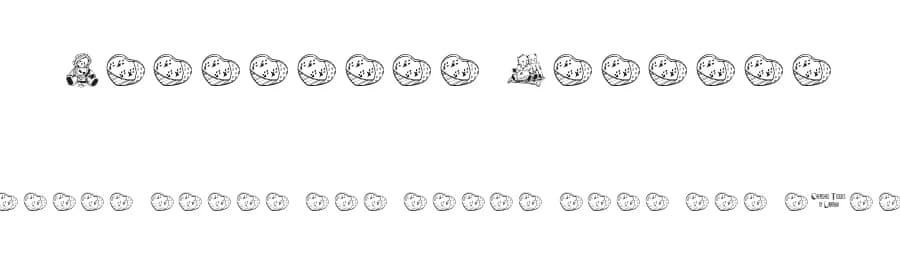 Cherished Teddies by Darrian Lynx — Dingbats Font