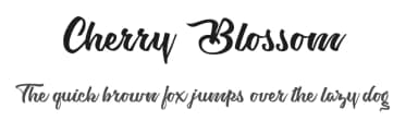 Cherry Blossom by Billy Argel Fonts ® — Script Handwritten Font — thumbnail 1