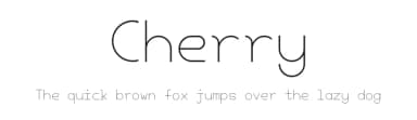 Cherry by aminabedi68 — Sans Serif Font — thumbnail 1