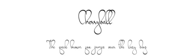 Cherryball by Emanes Dsign — Script Handwritten Font