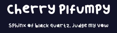 Cherry plfumpy by kimwinnie — Script Handwritten Font — thumbnail 2
