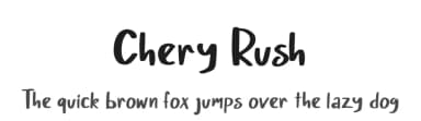 Chery Rush by D&K Project — Script Handwritten Font — thumbnail 1