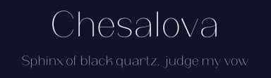 Chesalova by Ardyana Types — Sans Serif Font — thumbnail 2