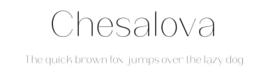 Chesalova by Ardyana Types — Sans Serif Font — thumbnail 1