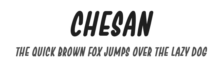 Chesan by 7NTypes — Script Handwritten Font