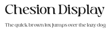 Chesion Display by Ferdiansyah — Serif Font — thumbnail 1
