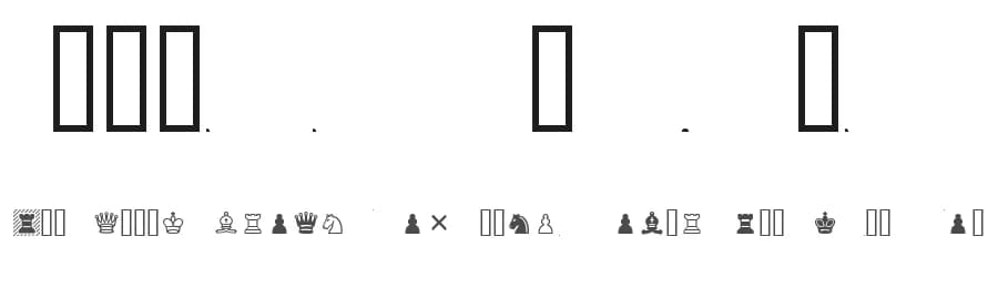 Chess Cases by Matthieu Leschemelle — Dingbats Font
