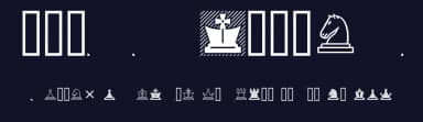 Chess Lucena by Armando Hernandez Marroquin — Dingbats Font — thumbnail 2