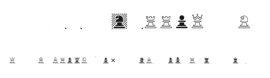 Chess Marroquin by Armando Hernandez Marroquin — Dingbats Font