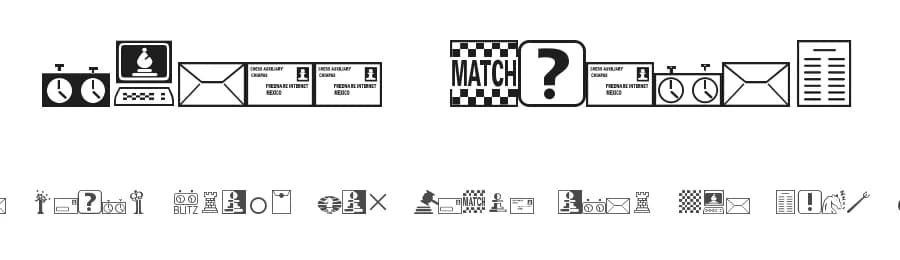 Chess Miscel by Armando Hernandez Marroquin — Dingbats Font