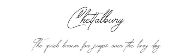 Chettalbury by Gracetype Studio — Script Handwritten Font