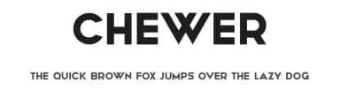 Chewer by Vladimir Nikolic — Sans Serif Font — thumbnail 1