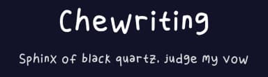 Chewriting by Wina — Script Handwritten Font — thumbnail 2