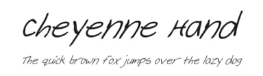 Cheyenne Hand by Iconian Fonts — Script Handwritten Font — thumbnail 1