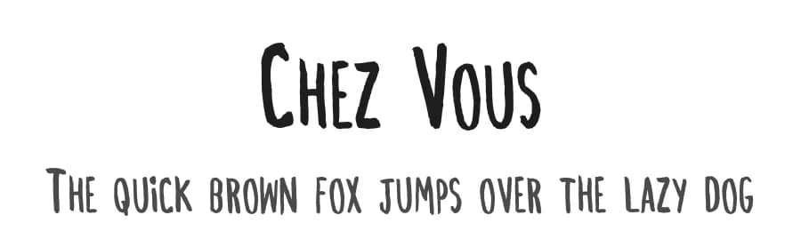 Chez Vous by Bia Bittencourt — Script Handwritten Font