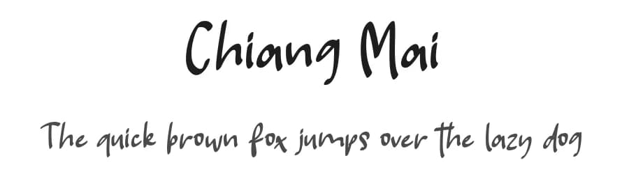 Chiang Mai by Vunira Design — Script Handwritten Font