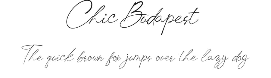 Chic Budapest by UI Creative — Script Handwritten Font