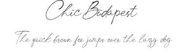 Chic Budapest by UI Creative — Script Handwritten Font — thumbnail 1