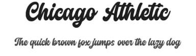Chicago Athletic by Blankids — Script Handwritten Font — thumbnail 1