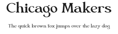 Chicago Makers by Din Studio — Serif Font — thumbnail 1