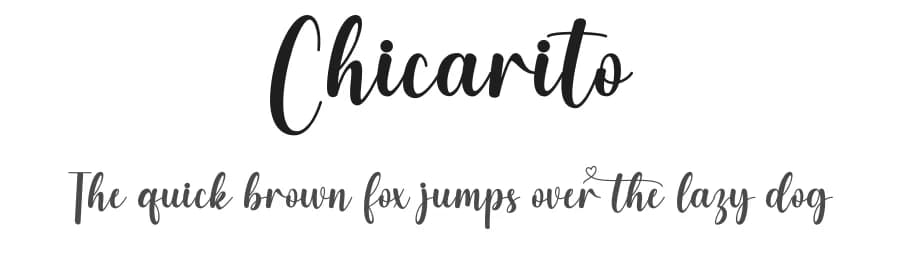 Chicarito by Danar Nugroho — Script Handwritten Font