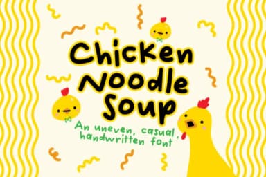 Chicken Noodle Soup Font by Quirky Queen Media — Script Handwritten Font — thumbnail 1