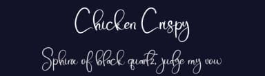 Chicken Crispy by Etik Fatimah — Script Handwritten Font — thumbnail 2
