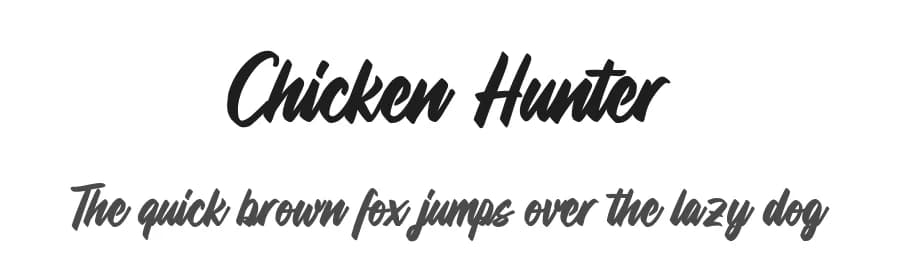 Chicken Hunter by Octotype  | Thomas Boucherie — Script Handwritten Font