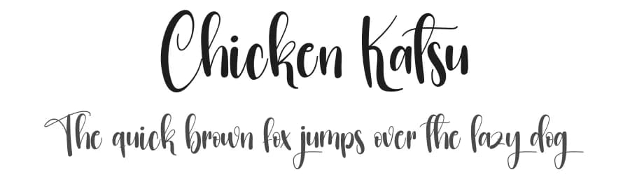 Chicken Katsu by Scratchones — Script Handwritten Font