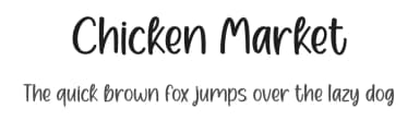 Chicken Market by Graphix Line Studio — Script Handwritten Font — thumbnail 1