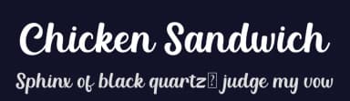 Chicken Sandwich by Manjali Studio — Script Handwritten Font — thumbnail 2