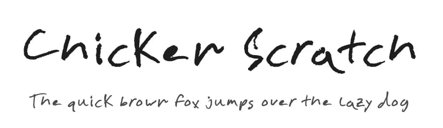 Chicken Scratch by FontPanda — Script Handwritten Font