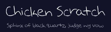Chicken Scratch by FrayedDawn — Script Handwritten Font — thumbnail 2