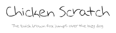 Chicken Scratch by FrayedDawn — Script Handwritten Font — thumbnail 1