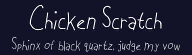 Chicken Scratch by Captain Jack Harkness — Script Handwritten Font — thumbnail 2