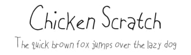 Chicken Scratch by Captain Jack Harkness — Script Handwritten Font — thumbnail 1