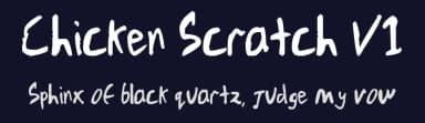 Chicken Scratch V1 by Ben Hall — Script Handwritten Font — thumbnail 2