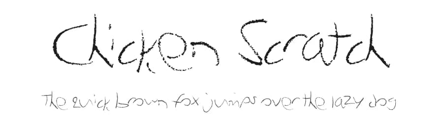 Chicken Scratch by Zoid Xsa — Script Handwritten Font