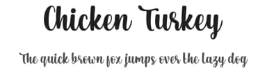 Chicken Turkey by AV Type — Script Handwritten Font — thumbnail 1