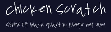 Chicken Scratch by FontPanda — Script Handwritten Font — thumbnail 2
