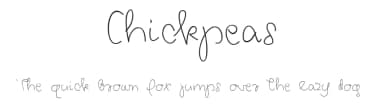 Chickpeas by Roland Huse Design — Script Handwritten Font — thumbnail 1