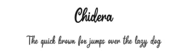 Chidera by Weape Studio — Script Handwritten Font — thumbnail 1
