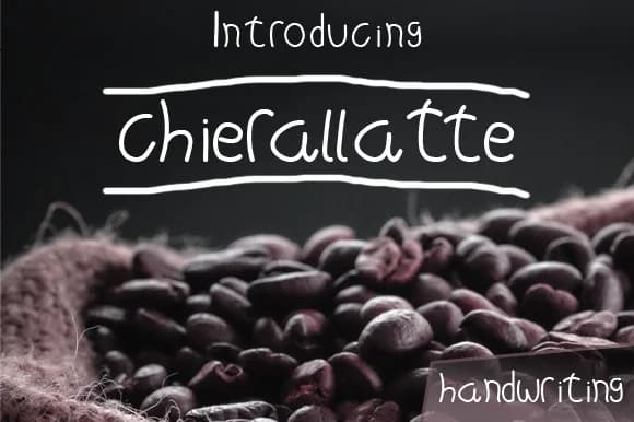 Chierallatte Font by Cocoriscranjy — Script Handwritten Font