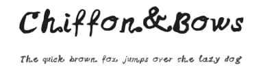 Chiffon&Bows by Kelsey Ann G — Script Handwritten Font — thumbnail 1