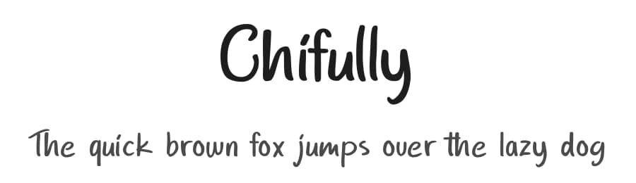 Chifully by Nur Solikh — Script Handwritten Font — preview 1