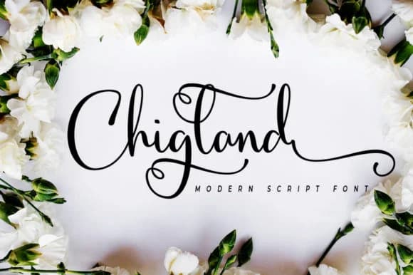 Chigland Font by akrtype — Script Handwritten Font — preview 1